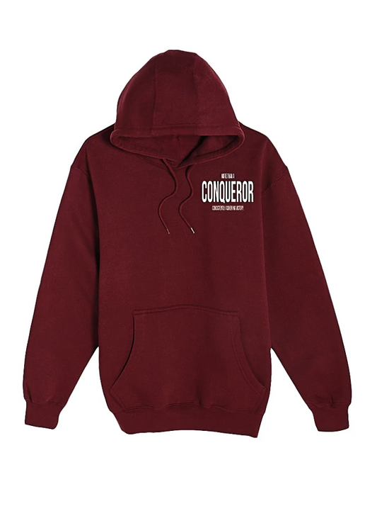 MORE THAN A CONQUEROR jogger set in burgundy